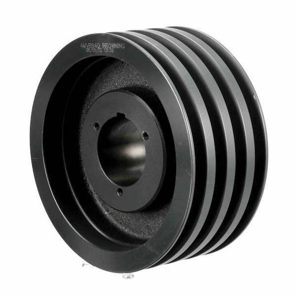 4 Groove Cast Iron Bushed Bore Multiple Variable Pitch Sheave, 4MVB94Q